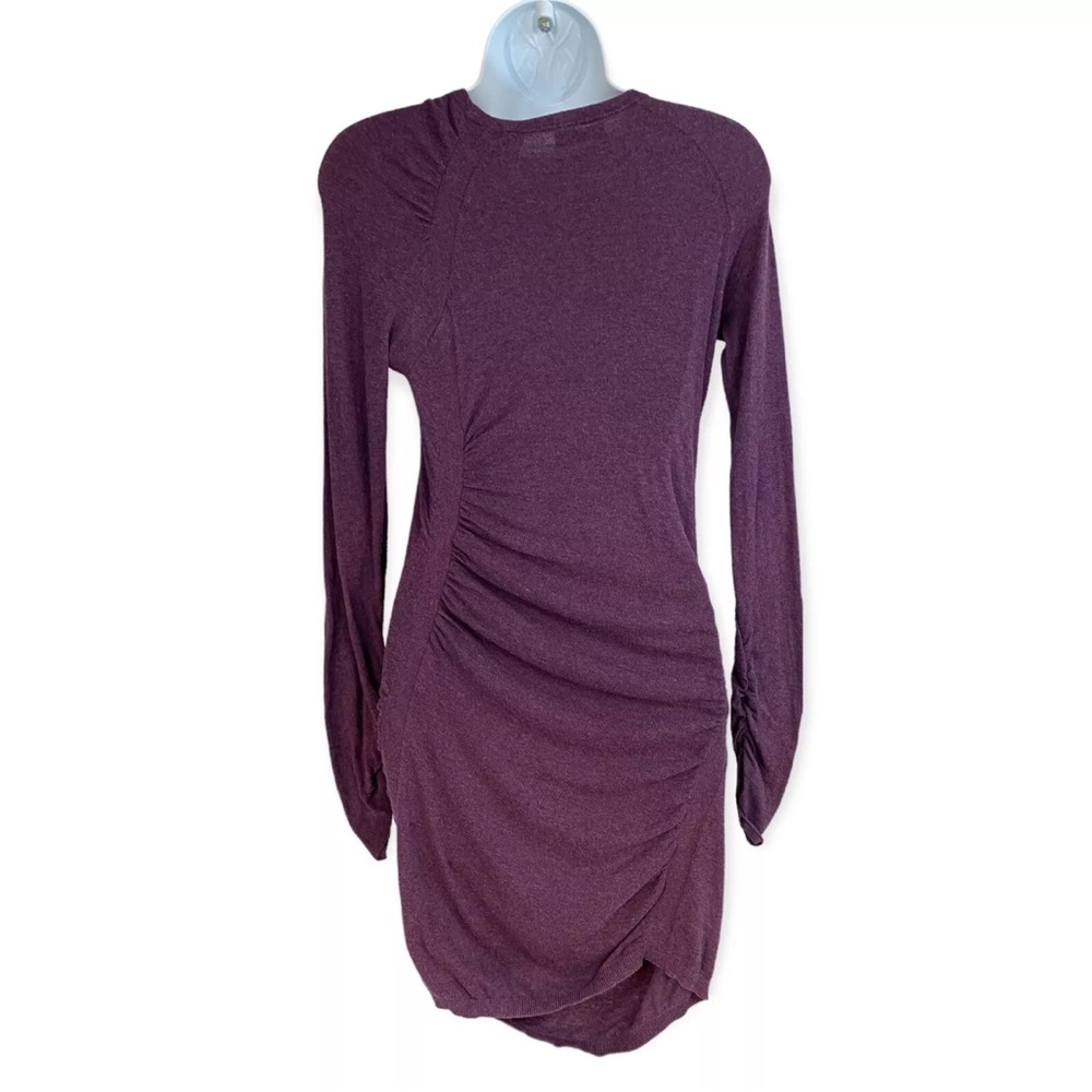 Moda International Purple Ruched Cocktail Dress